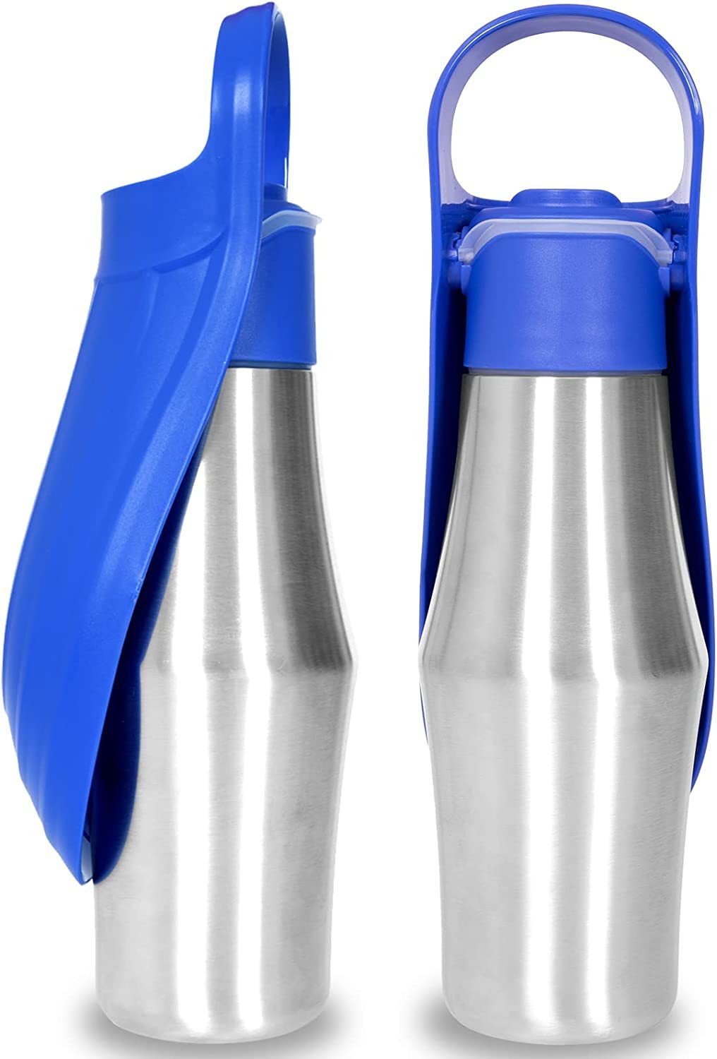 Portable Pet Water Bottle (750ml) | Stainless Steel & BPA-Free Bowl | Premium-quality